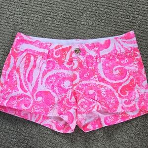 Lilly Pulitzer Pink High Waist Shorts